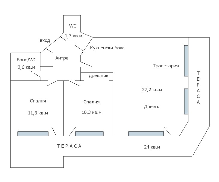 Продава 3-СТАЕН, гр. Варна, Аспарухово, снимка 16 - Апартаменти - 52652856