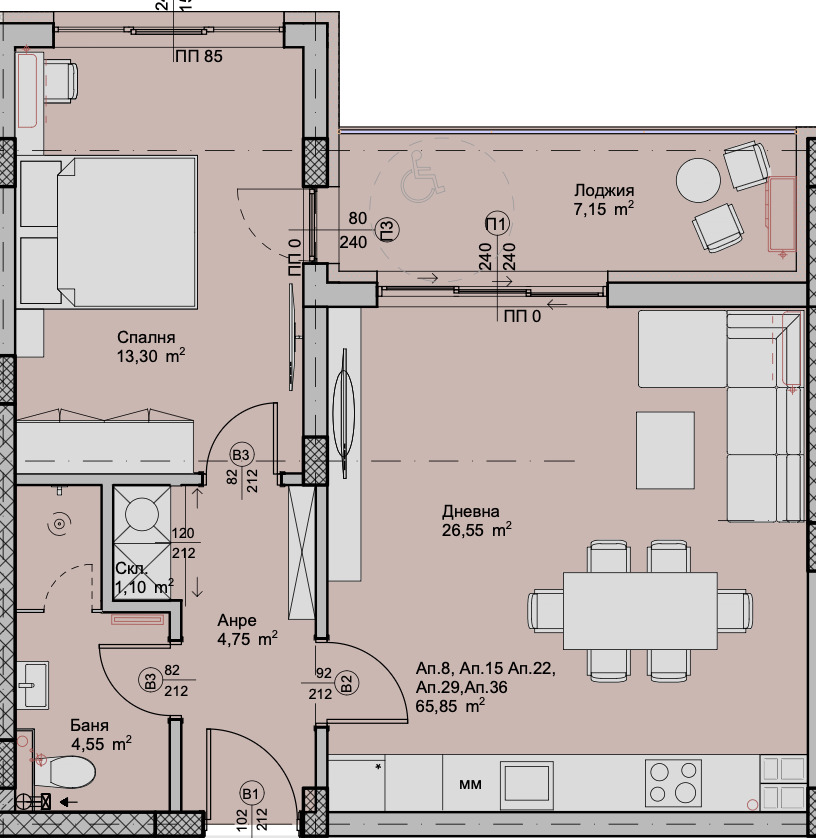 Продава 2-СТАЕН, гр. Пловдив, Христо Смирненски, снимка 2 - Апартаменти - 50768112