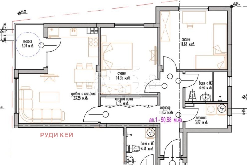 Продава 3-СТАЕН, гр. Варна, м-т Долна Трака, снимка 2 - Aпартаменти - 48319548