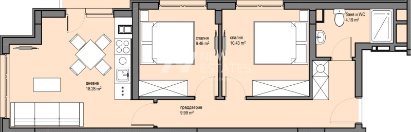 Продава 3-СТАЕН, гр. София, Красна поляна 1, снимка 7 - Aпартаменти - 48991086