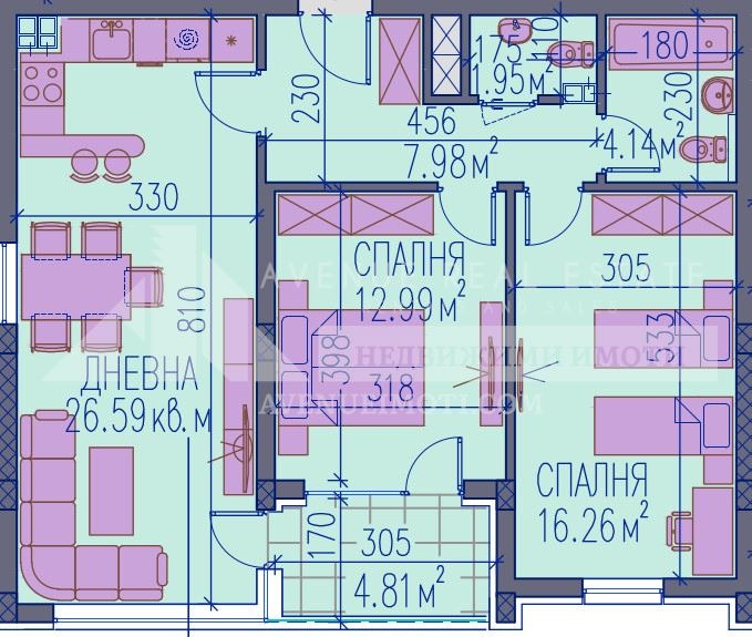Te koop  2 slaapkamers Plovdiv , Kamenitsa 2 , 106 m² | 65754261 - afbeelding [2]