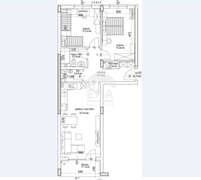 Satılık  2 yatak odası Varna , Kaysieva gradina , 97 metrekare | 87540364 - görüntü [6]