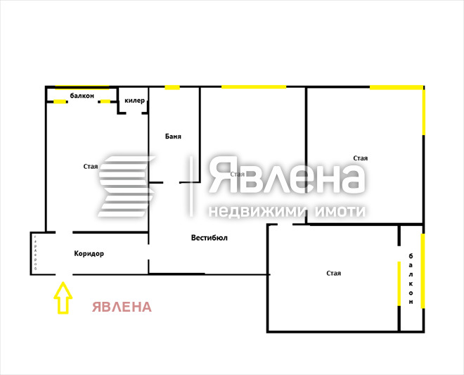 Продава 4-СТАЕН, гр. София, Докторски паметник, снимка 15 - Aпартаменти - 48592623