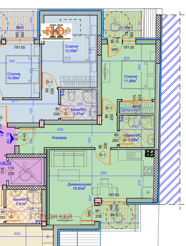 Продава 2-СТАЕН, гр. Варна, Център, снимка 3 - Aпартаменти - 48661879