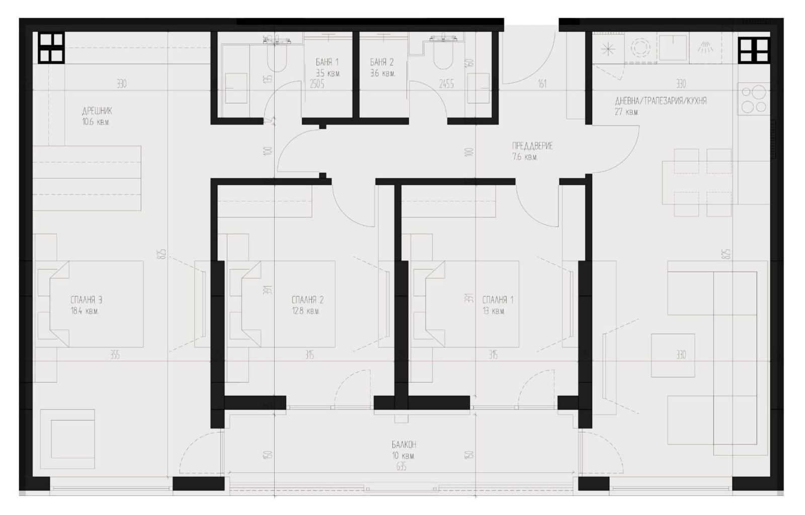 Продава 4-СТАЕН, гр. София, Кръстова вада, снимка 6 - Апартаменти - 55728328