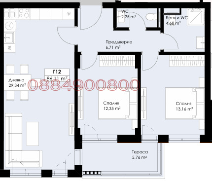 Продава 3-СТАЕН, гр. Пловдив, Христо Смирненски, снимка 3 - Апартаменти - 54466910