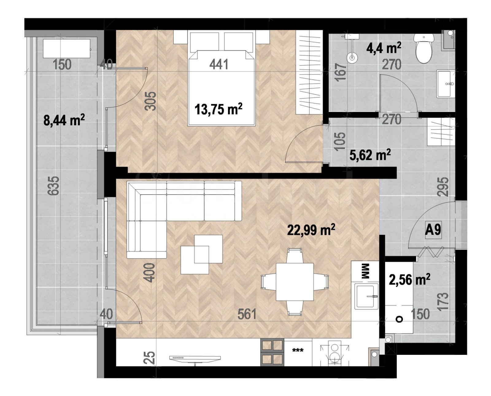 Продава 2-СТАЕН, гр. София, Кръстова вада, снимка 2 - Апартаменти - 53654831
