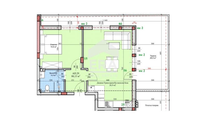 Продава 2-СТАЕН, град Русе, Широк център • 113200 € / 221399.96 лв. • 83694234 1