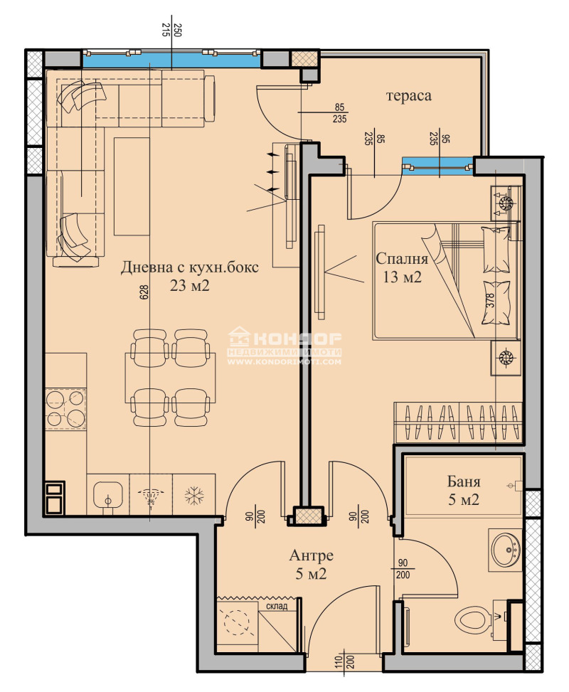 For Sale  1 bedroom Plovdiv , Vastanicheski , 67 sq.m | 92768980 - image [5]