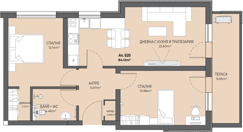 Продава  3-стаен град Пловдив , Остромила , 95 кв.м | 10176540