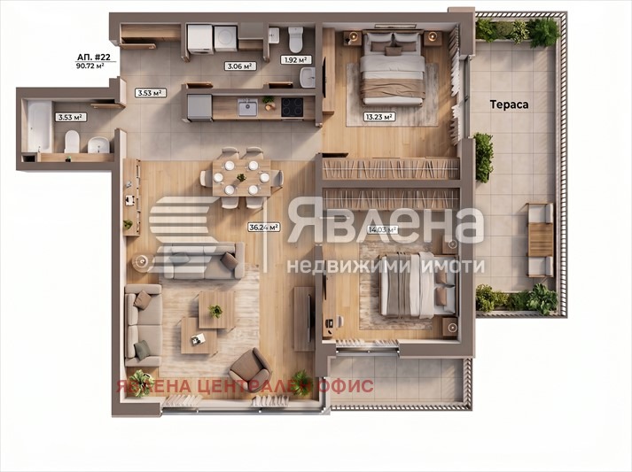 Продава 3-СТАЕН, гр. София, Симеоново, снимка 11 - Апартаменти - 56526306