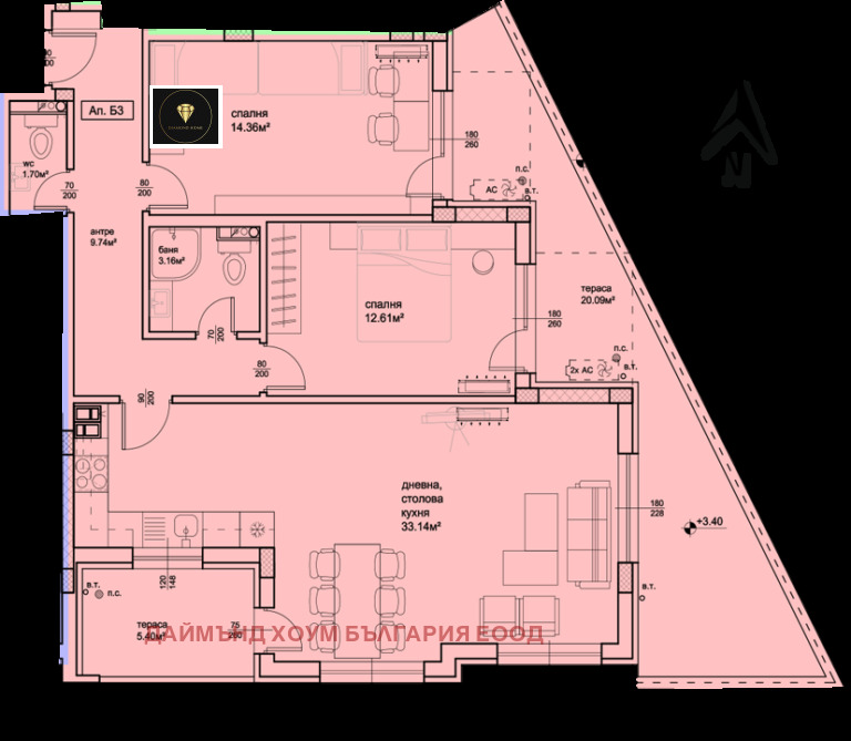 Продава 3-СТАЕН, гр. Пловдив, Пещерско шосе, снимка 2 - Aпартаменти - 47288424