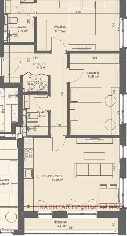 Продава 3-СТАЕН, с. Лозен, област София-град, снимка 2 - Aпартаменти - 48812347