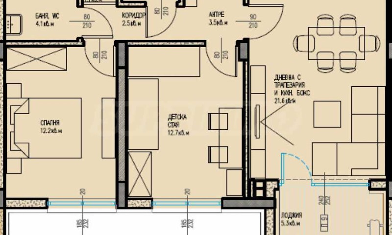 Продава 3-СТАЕН, гр. Бургас, Славейков, снимка 2 - Aпартаменти - 48152181