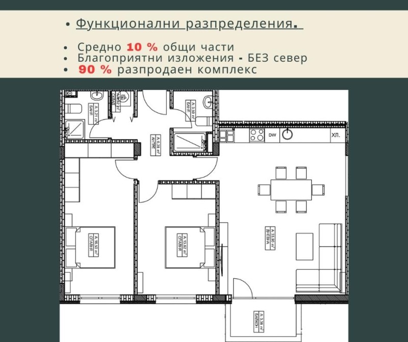Продава 3-СТАЕН, гр. София, Витоша, снимка 9 - Апартаменти - 52663208