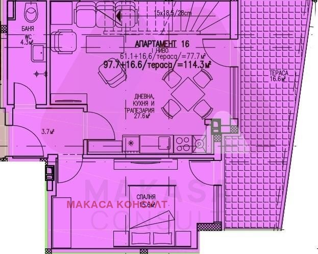 Продава 3-СТАЕН, гр. София, Люлин - център, снимка 2 - Апартаменти - 53188205