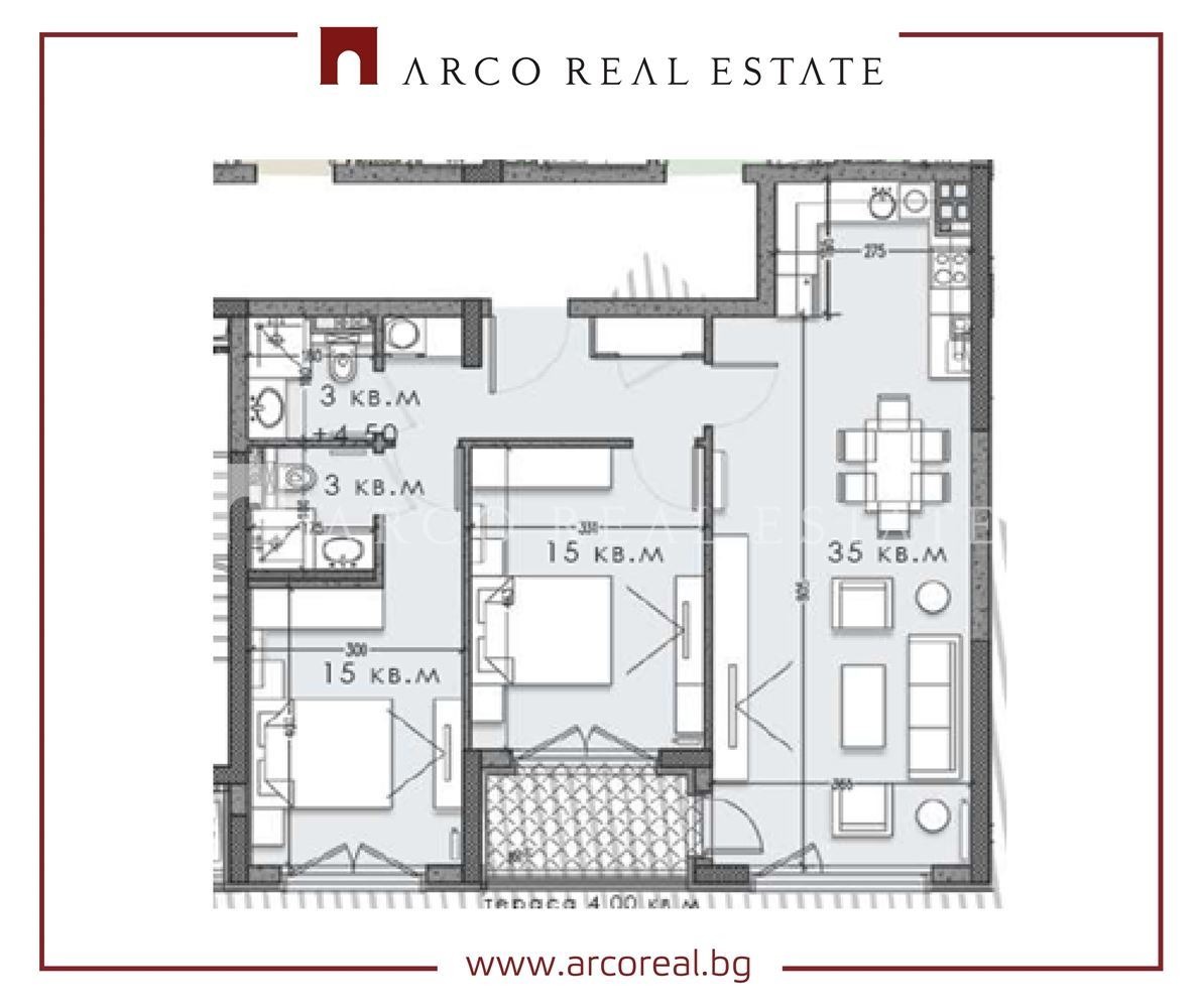 Продава 3-СТАЕН, гр. София, Кръстова вада, снимка 2 - Апартаменти - 50572068
