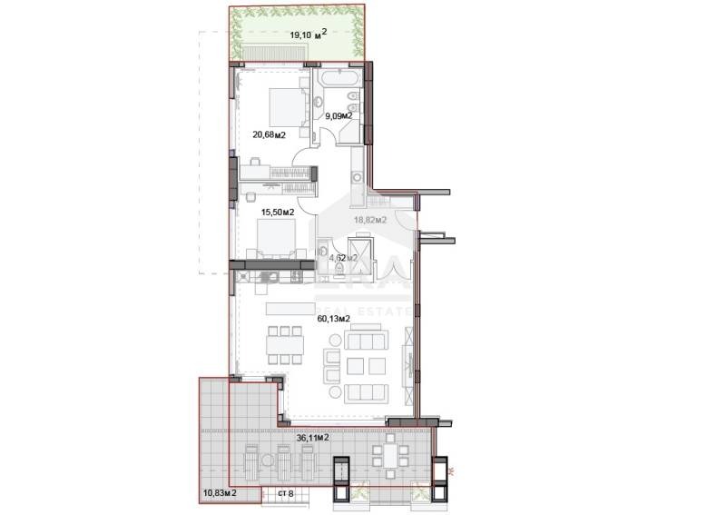 Продава 3-СТАЕН, гр. Варна, к.к. Слънчев ден, снимка 9 - Апартаменти - 54137094