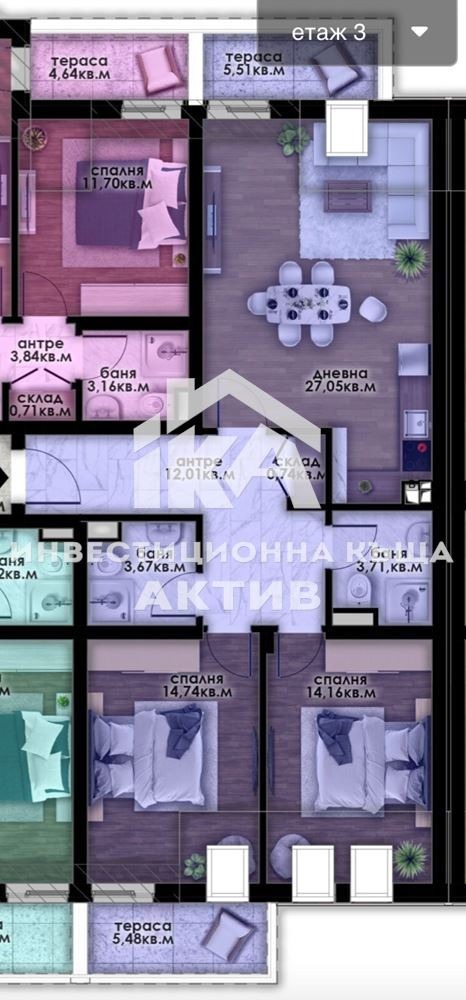 Продава 3-СТАЕН, гр. Пловдив, Остромила, снимка 11 - Апартаменти - 55660517