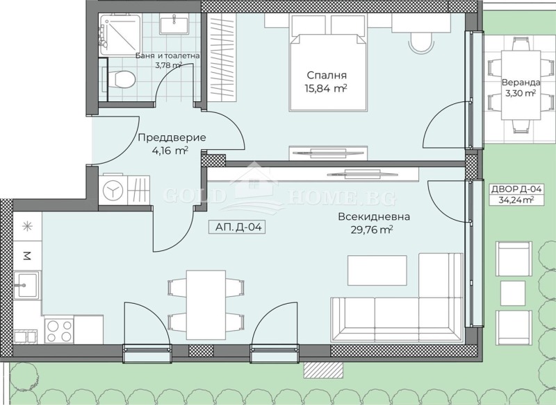 Продава 2-СТАЕН, гр. Пловдив, Остромила, снимка 5 - Aпартаменти - 48128843