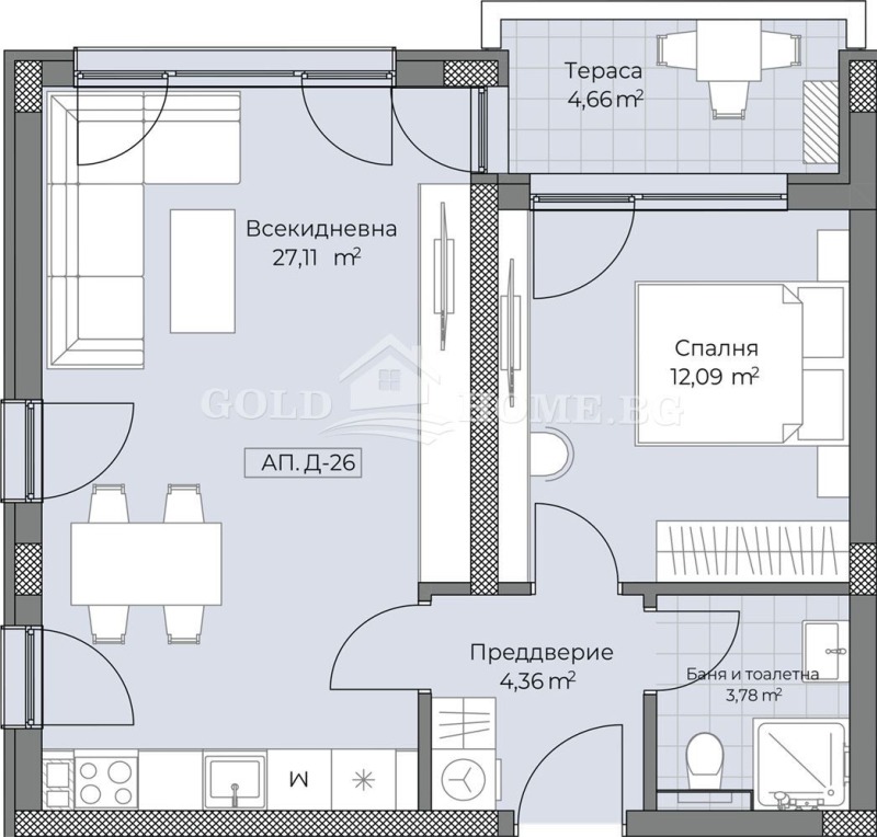 For Sale  1 bedroom Plovdiv , Ostromila , 72 sq.m | 78675243 - image [2]