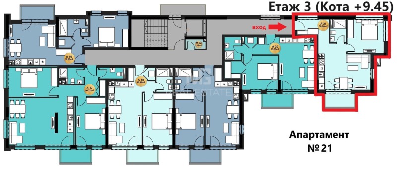 En venta  1 dormitorio Sofia , 7-mi 11-ti kilometar , 70 metros cuadrados | 20818154 - imagen [5]