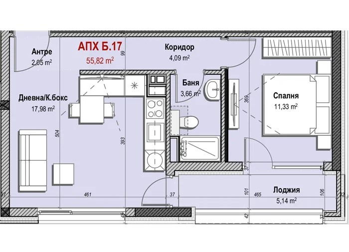 À venda  1 quarto Sofia , Mladost 3 , 74 m² | 72666934 - imagem [3]