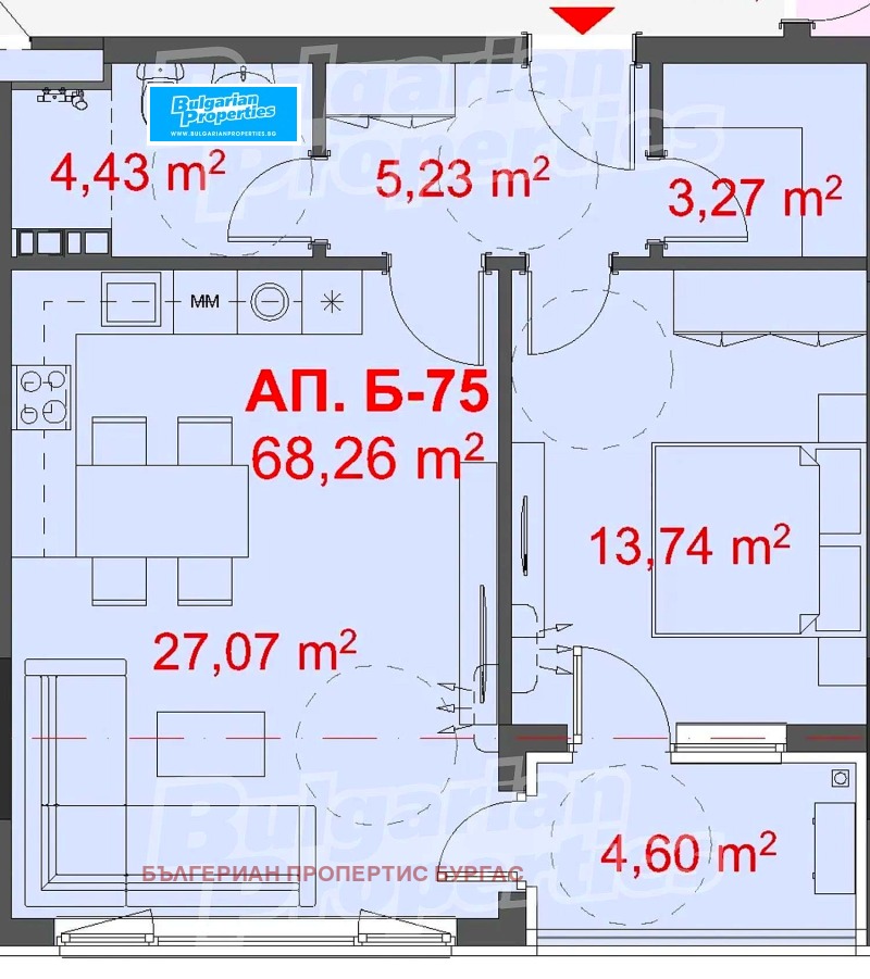 In vendita  1 camera da letto Burgas , Slavejkov , 79 mq | 42897468 - Immagine [2]
