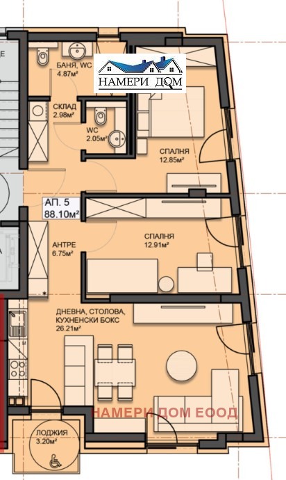 Продава 3-СТАЕН, гр. София, Манастирски ливади, снимка 3 - Апартаменти - 52647247