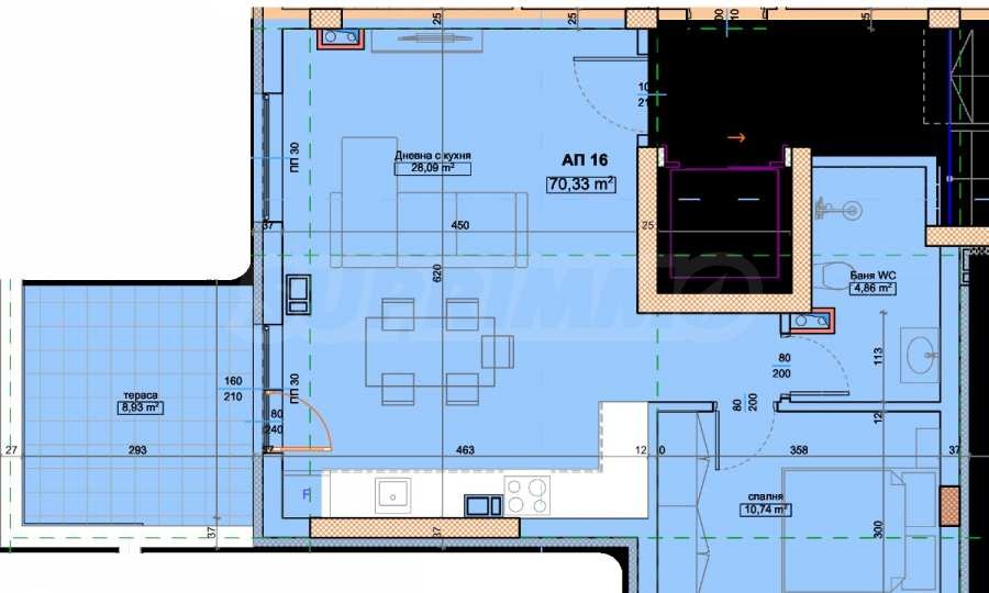Продава 2-СТАЕН, гр. Черноморец, област Бургас, снимка 2 - Апартаменти - 55847864