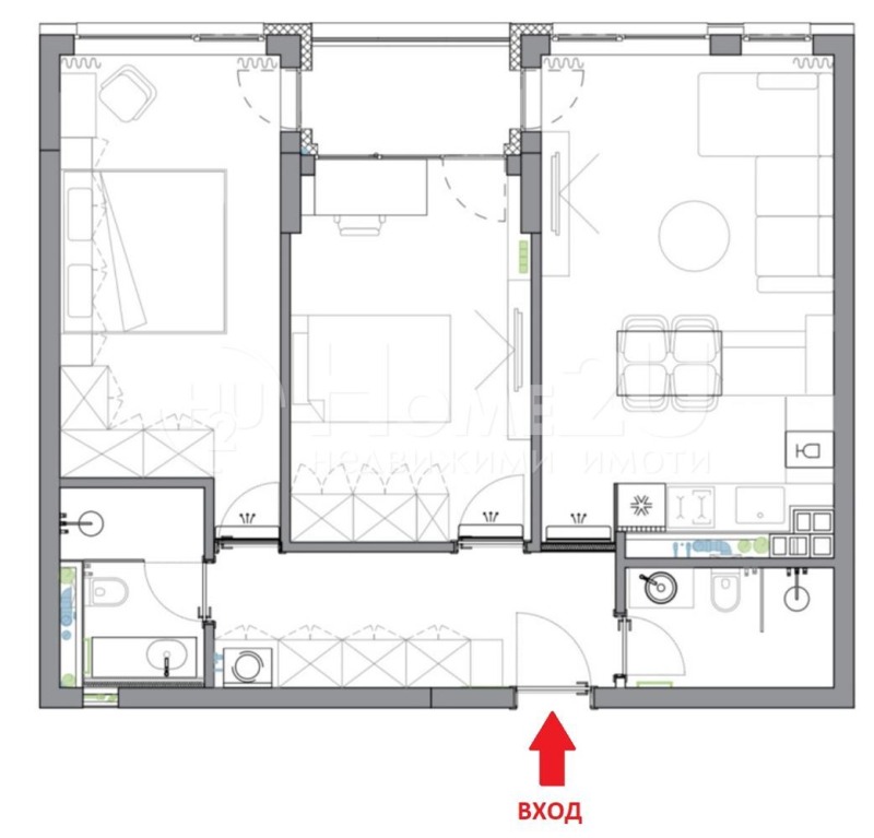 Zu verkaufen  2 Schlafzimmer Sofia , Zona B-18 , 95 qm | 50671079 - Bild [2]