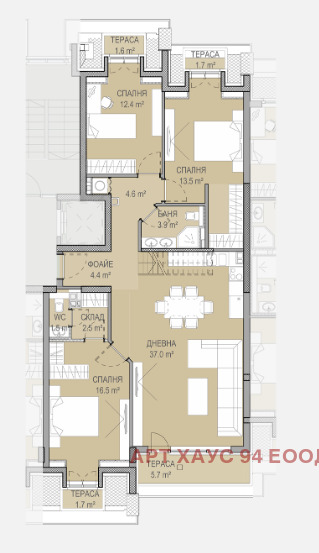 De vânzare  3 dormitoare Sofia , Crâstova vada , 139 mp | 49383432 - imagine [3]