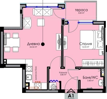 Продава  2-стаен, град Бургас, Хоризонт • 89 777 EUR • ID 78583863 — holmes.bg - [1] 