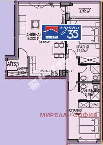 Продава 3-СТАЕН, гр. София, Обеля 2