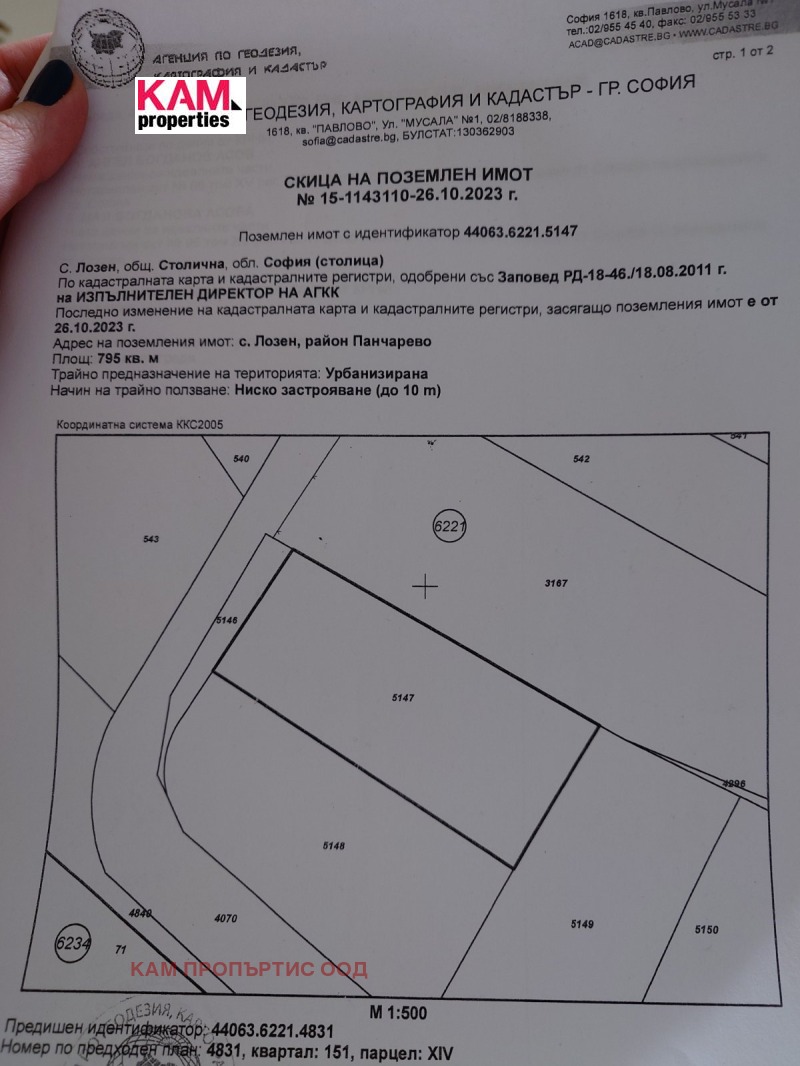Na prodej  Spiknutí Sofia , Lozen , 795 m2 | 30256368