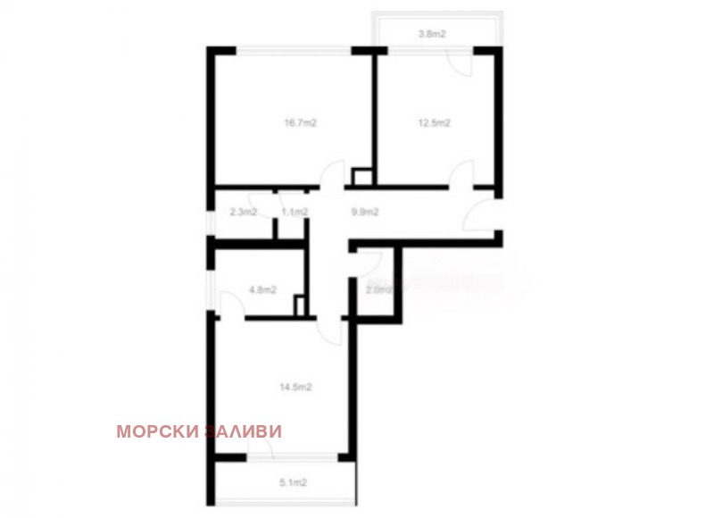 À venda  2 quartos Burgas , Centar , 88 m² | 35421792 - imagem [10]