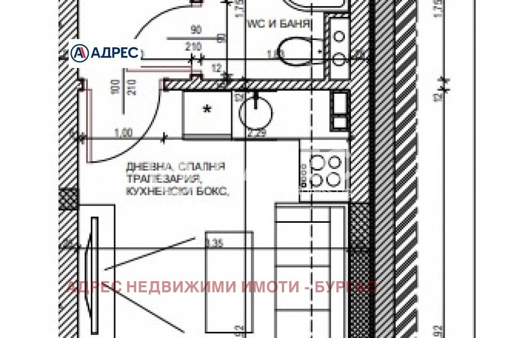 Продава 1-СТАЕН, гр. Поморие, област Бургас, снимка 2 - Апартаменти - 54684389