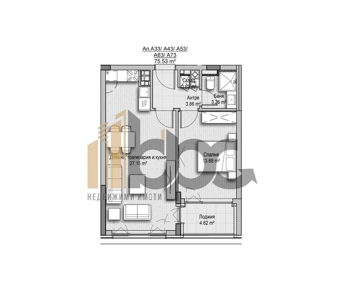 Продава 2-СТАЕН, гр. София, Кръстова вада, снимка 2 - Апартаменти - 52444641
