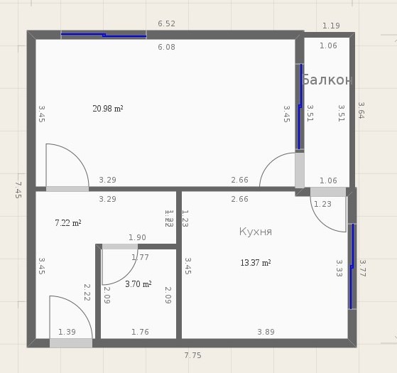 En venta  Estudio Sofia , Sujata reka , 43 metros cuadrados | 64374995 - imagen [11]