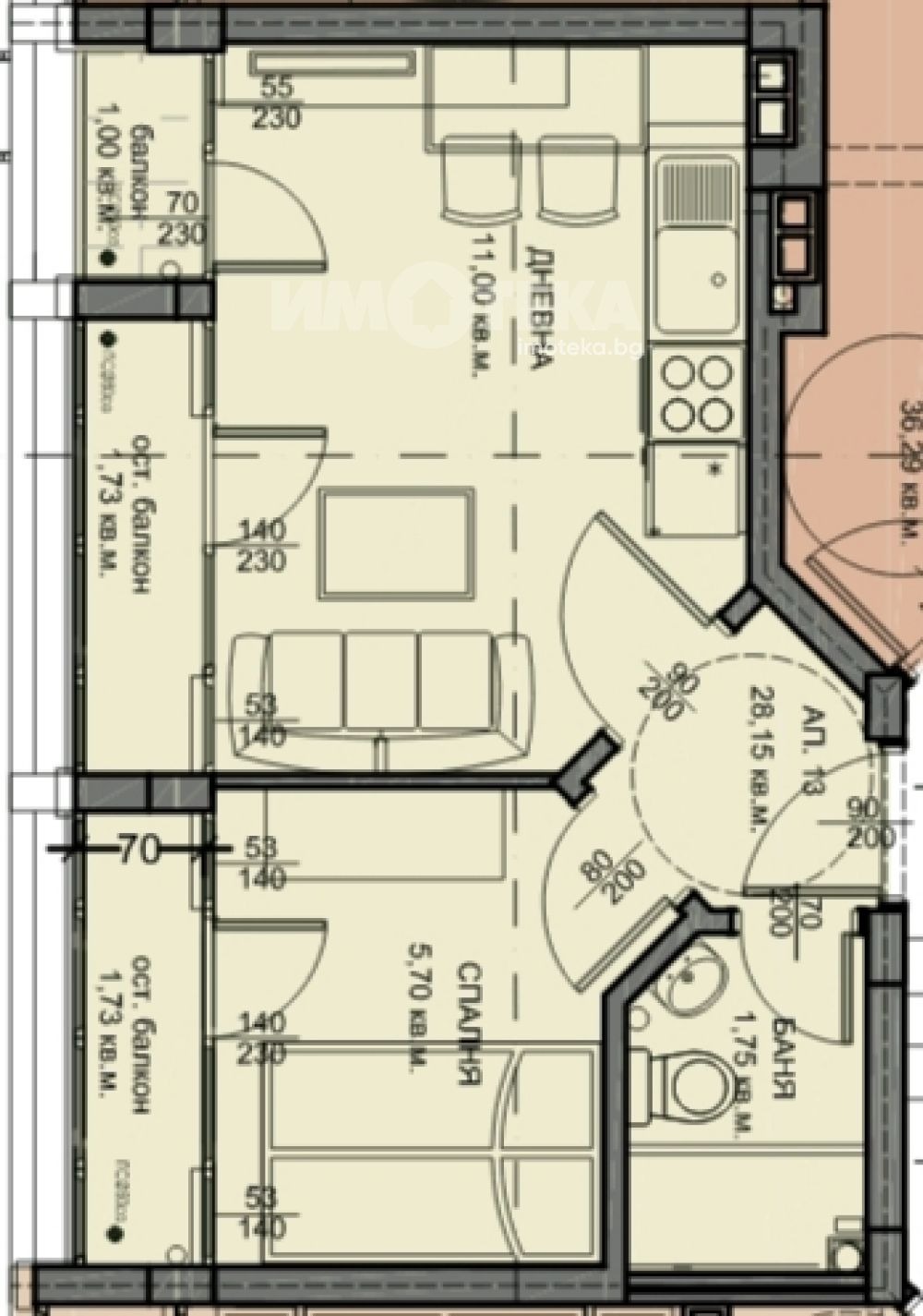 Продава 2-СТАЕН, гр. Варна, Център, снимка 2 - Апартаменти - 53271015