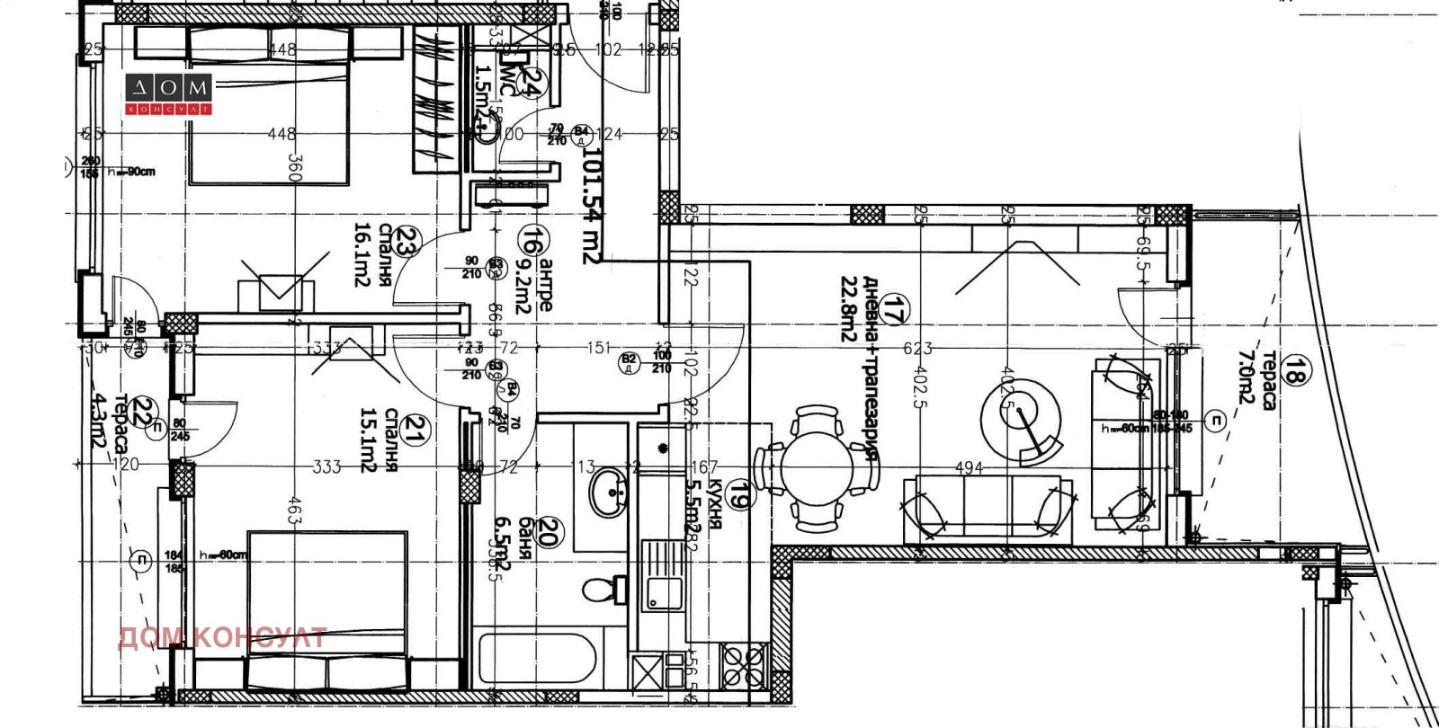 Продава 3-СТАЕН, гр. София, Кръстова вада, снимка 12 - Апартаменти - 55529529