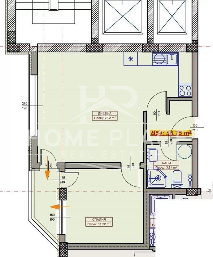 Продава 2-СТАЕН, гр. Варна, Възраждане 1