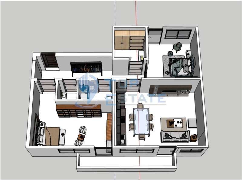 Myytävänä  2 makuuhuonetta Veliko Tarnovo , Buzludža , 148 neliömetriä | 42078099 - kuva [4]