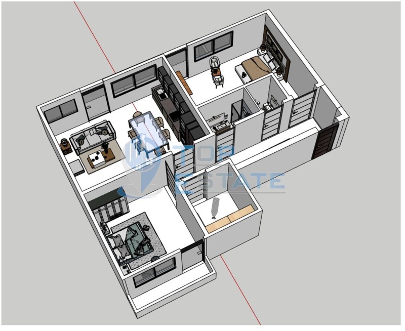 Продава 3-СТАЕН, гр. Велико Търново, Бузлуджа, снимка 6 - Апартаменти - 47701347