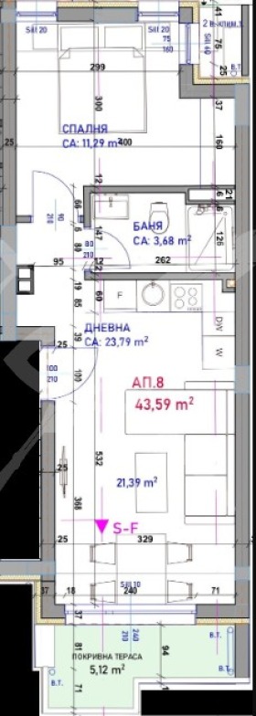 2-стаен град Бургас, Крайморие 1