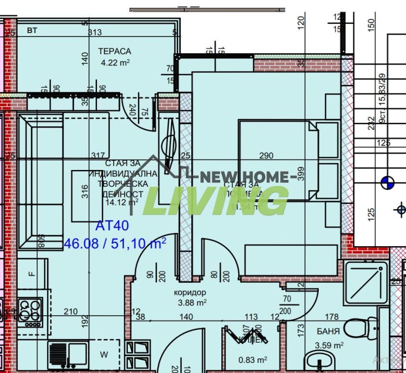 Продаја  1 спаваћа соба Пловдив , Каршијака , 51 м2 | 28784734 - слика [3]