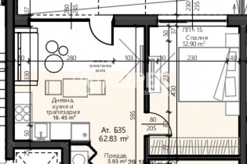 Продава 2-СТАЕН, гр. Бургас, Сарафово, снимка 2 - Апартаменти - 53163913