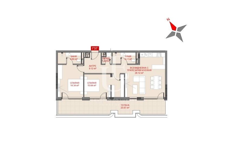 À venda  2 quartos Sofia , Manastirski livadi , 148 m² | 30330601 - imagem [6]