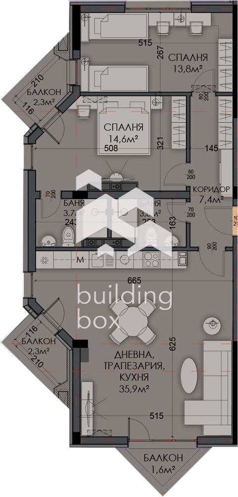 Продава 3-СТАЕН, гр. Варна, Виница, снимка 12 - Aпартаменти - 48662557