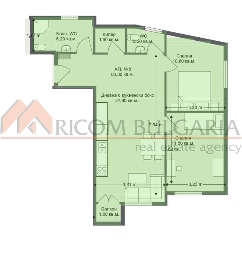 Продава 3-СТАЕН, гр. Варна, Свети Никола, снимка 4 - Апартаменти - 50987157